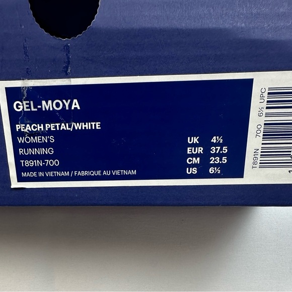 NWT ASICS Women's GEL-MOYA Women's Running Shoes/ Size 6.5 - Picture 13 of 15